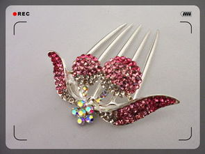 璀璨奪目，櫻桃滿鉆插梳 美發飾界的新寵